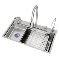 Мойка для кухни многофункциональная DIADONNA DS7545 Размер: 750х450х200, Нержавеющая сталь, цвет сатин