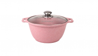 Кастрюля 3л TRENDY STYLE (rose) со.стекл крыш. Кукмара к31tsr