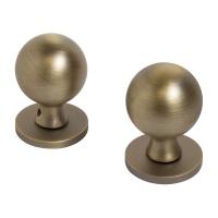 Ручки дверные ALLUR ART COLLECTION "SFERA" MAB (5930), цвет матовая бронза. (Комплект ручек 2 шт)