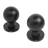 Ручки дверные ALLUR ART COLLECTION "SFERA" BL (59150), цвет матовый черный. (Комплект ручек 2 шт)