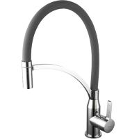 FRAP смеситель для кухни шаровый D35мм F4552 гибкий излив, латунь, хром