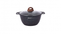 Кастрюля 3л "Granit ultra" (blue) Кукмара, с антипригарным покрытием, со стекл. крышкой, кгг32а