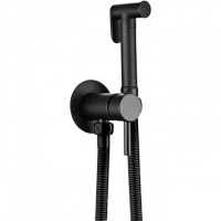 Смеситель с гигиеническим душем FRAP F7505-6, латунь, черный