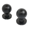 Ручки дверные ALLUR ART COLLECTION "SFERA" BL (59150), цвет матовый черный. (Комплект ручек 2 шт)