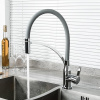 FRAP смеситель для кухни шаровый D35мм F4552 гибкий излив, латунь, хром