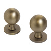 Ручки дверные ALLUR ART COLLECTION "SFERA" MAB (5930), цвет матовая бронза. (Комплект ручек 2 шт)